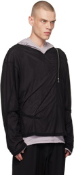 Kiko Kostadinov Black & Purple Knox Hoodie