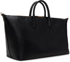 Thom Browne Black Pebble Grain Leather Soft Duffle Bag