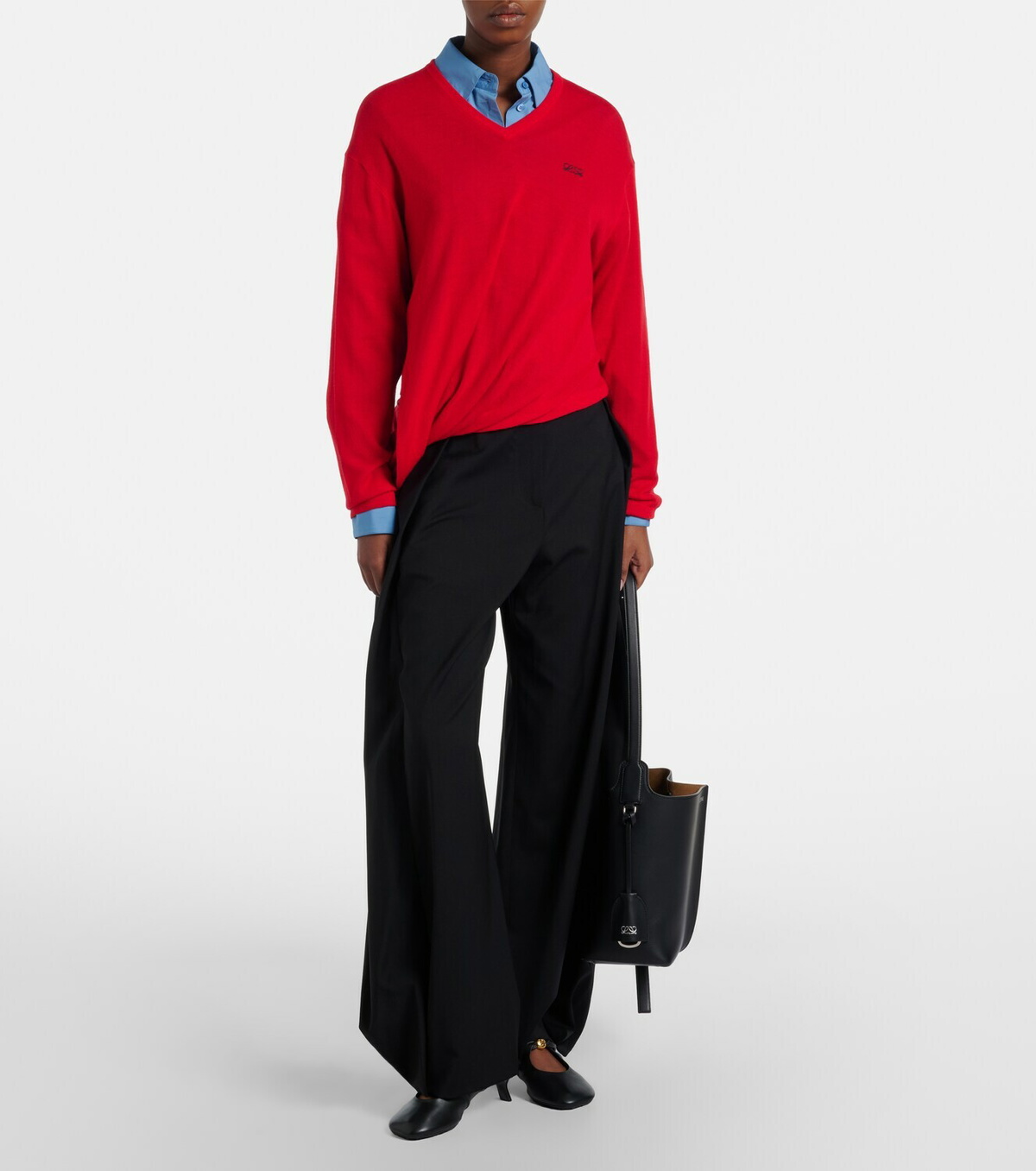 Loewe Pebble Soft leather mules