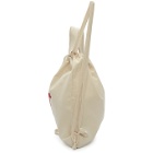 Maison Kitsune Off-White Tricolor Fox Backpack