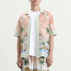 Casablanca Men's Ethereal Cuban Collar Shirt in Pink