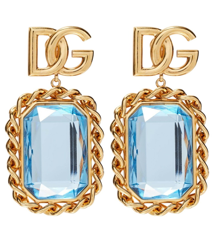 Photo: Dolce&Gabbana DG embellished clip-on earrings