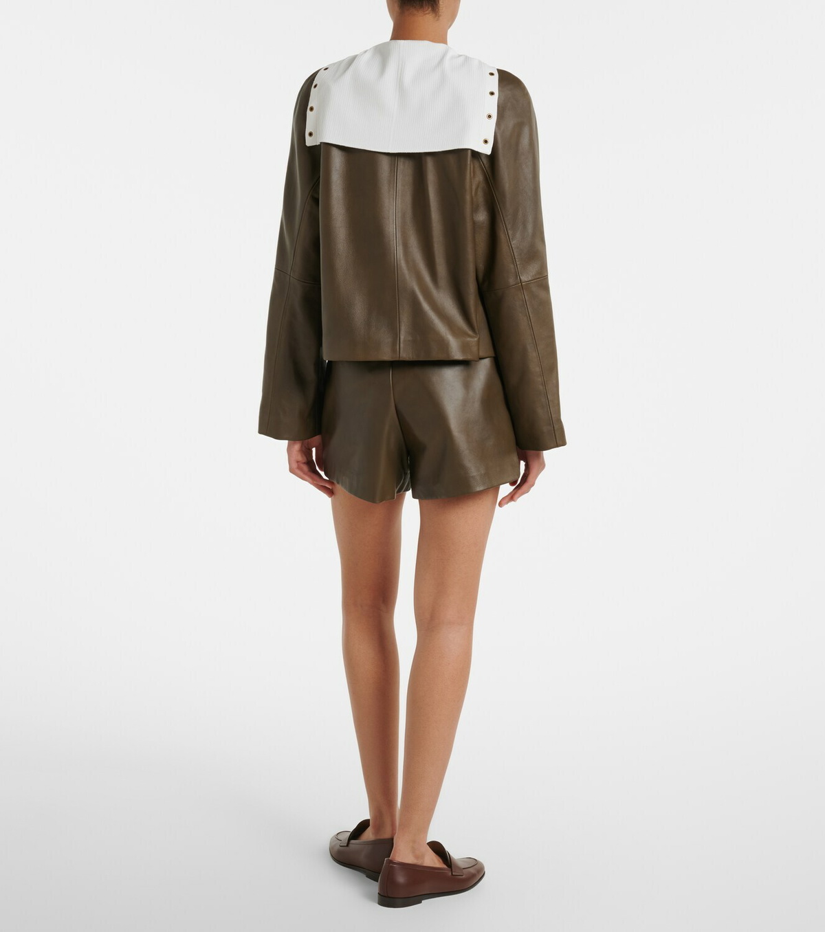 Max Mara Leather shorts