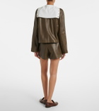 Max Mara Leather shorts