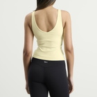 TALA Women's SkinLuxe Contrast Piping Vest in Lemon Yellow