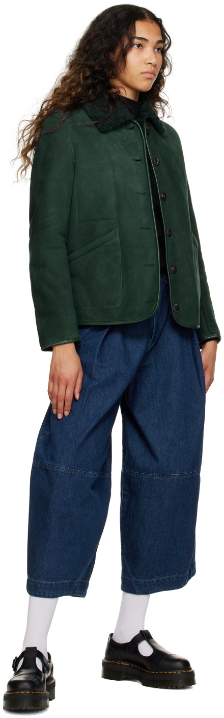 YMC Green Brainticket MK2 Leather Jacket