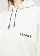 Sunnei - Logo Hooded Sweatshirt in White 