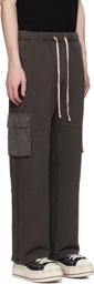 Les Tien Black Drawstring Cargo Pants