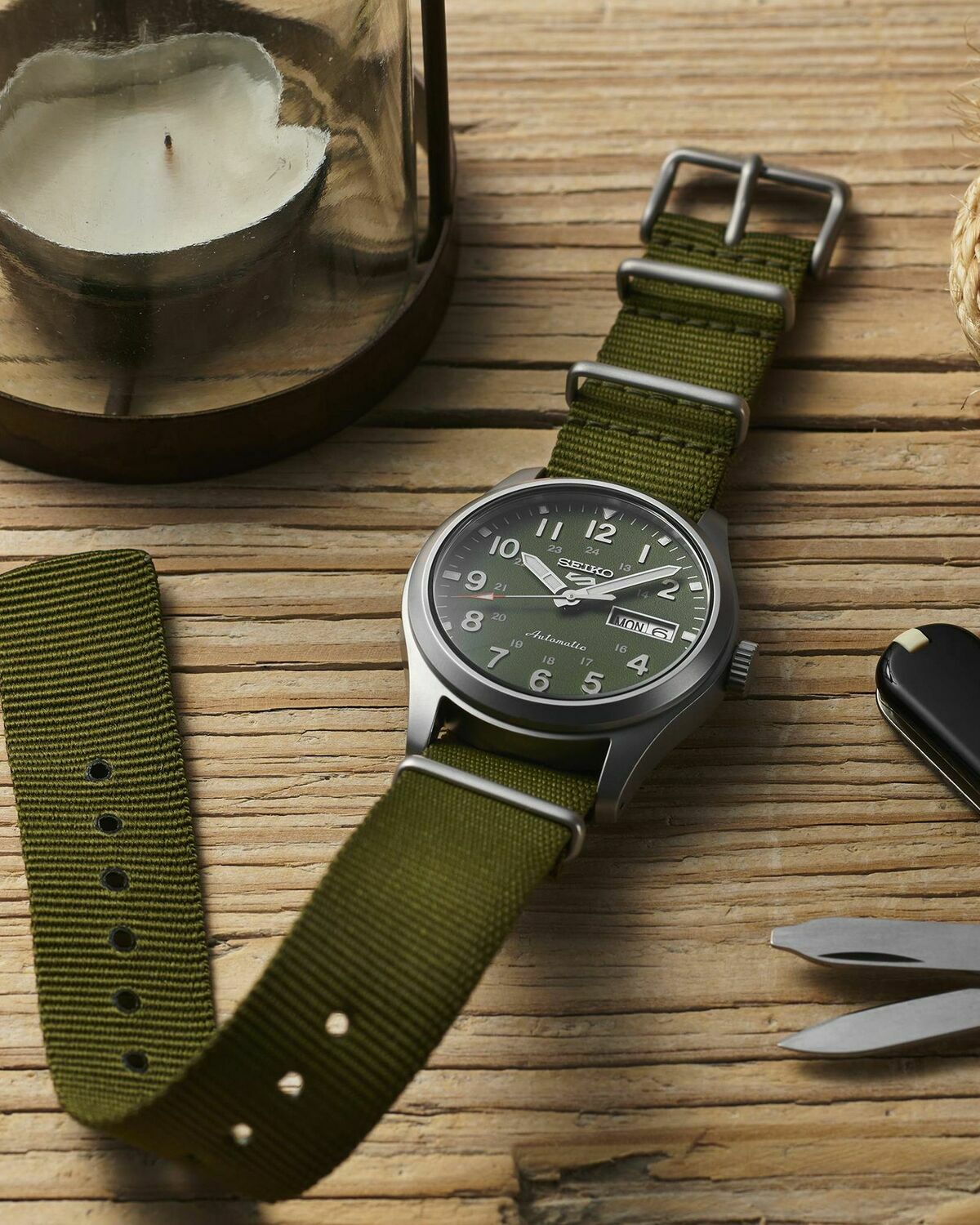 Seiko SRPG33 Green Mens Watch