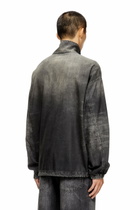 Diesel Denim top with mock neck - T-Shirts - Unisex - Black