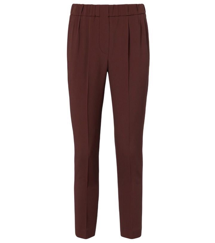 Photo: Brunello Cucinelli Crêpe straight pants
