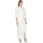 Kreist SSENSE Exclusive White Denim Maxi Dress