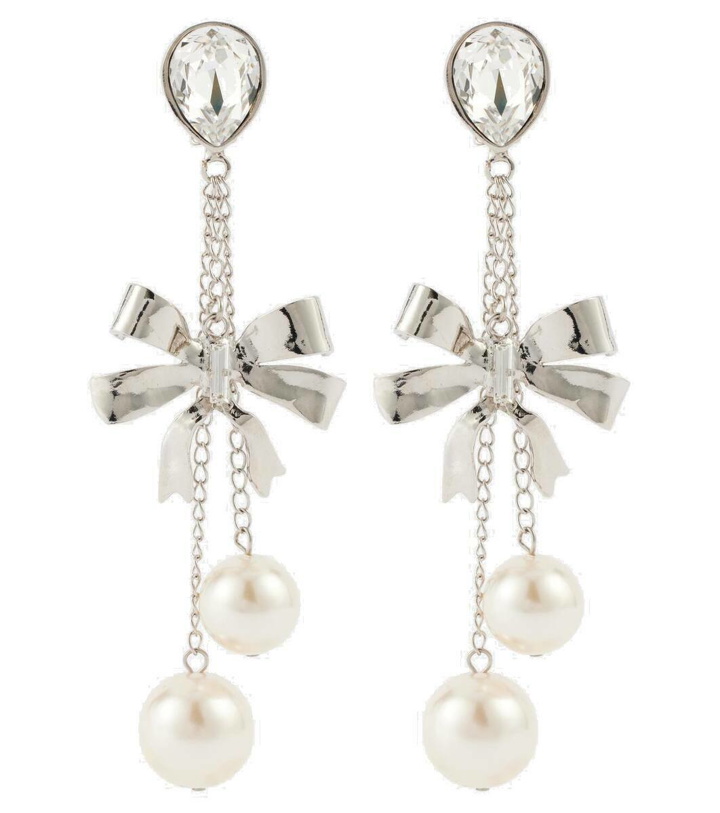 Photo: Alessandra Rich Bow-embellished clip-on earrings