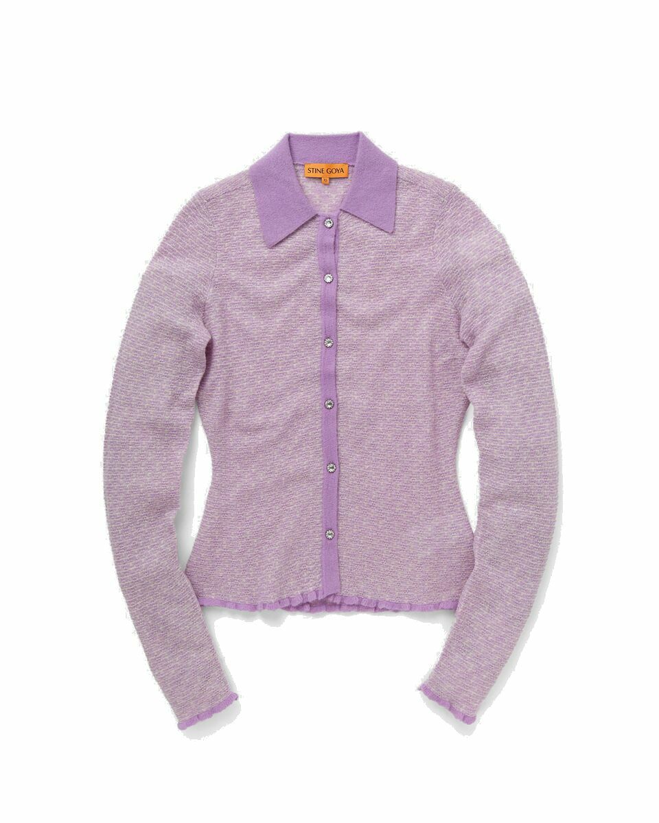 Photo: Stine Goya Bobbi, 2033 Light Weight Knit Purple - Womens - Sweatshirts