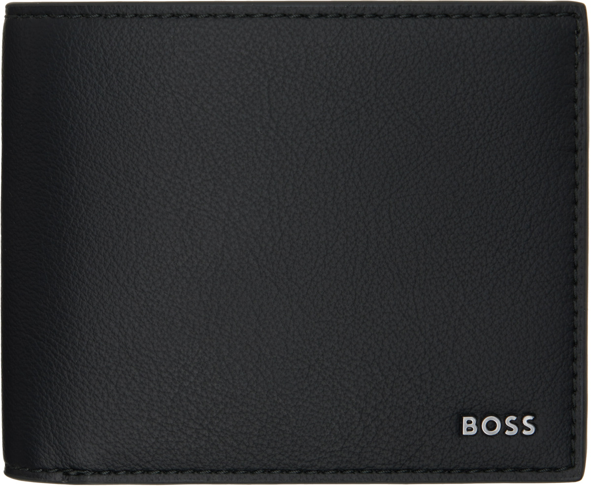 BOSS Black Trifold Wallet