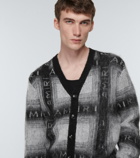 Amiri - Logo mohair-blend cardigan