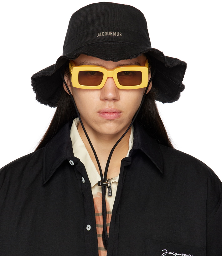 Photo: Jacquemus Black 'Le Bob Artichaut' Bucket Hat