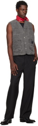 Acne Studios Gray V-Neck Vest