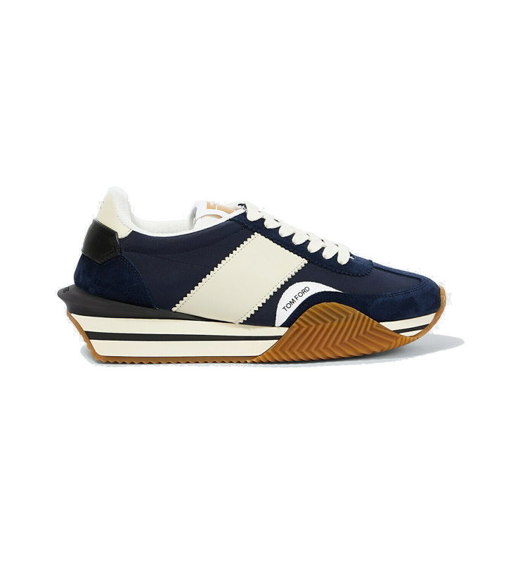 Photo: Tom Ford James suede-trimmed sneakers