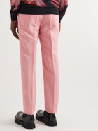 Alexander McQueen - Straight-Leg Wool and Mohair-Blend Suit Trousers - Pink