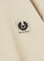 Belstaff Coast Piqué Silk and Cotton-blend Jumper Silver