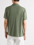 Officine Générale - Bruno Lyocell and Cotton-Blend Jersey Polo Shirt - Green