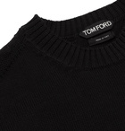 TOM FORD - Cotton and Silk-Blend Sweater - Black