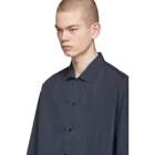 Lemaire Blue Convertible Collar Shirt