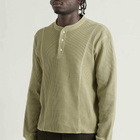 Gander Men's Henley Waffle Longsleeve in Sage
