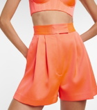 Alex Perry Porter crêpe satin shorts