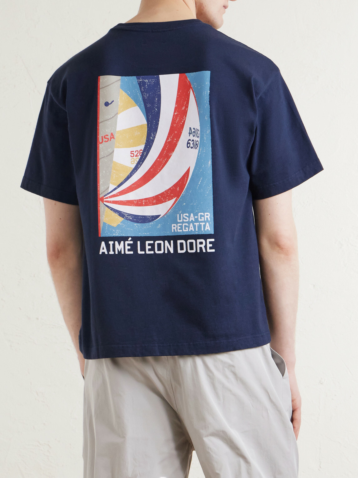 Aimé Leon Dore - Printed Cotton T-Shirt - Blue