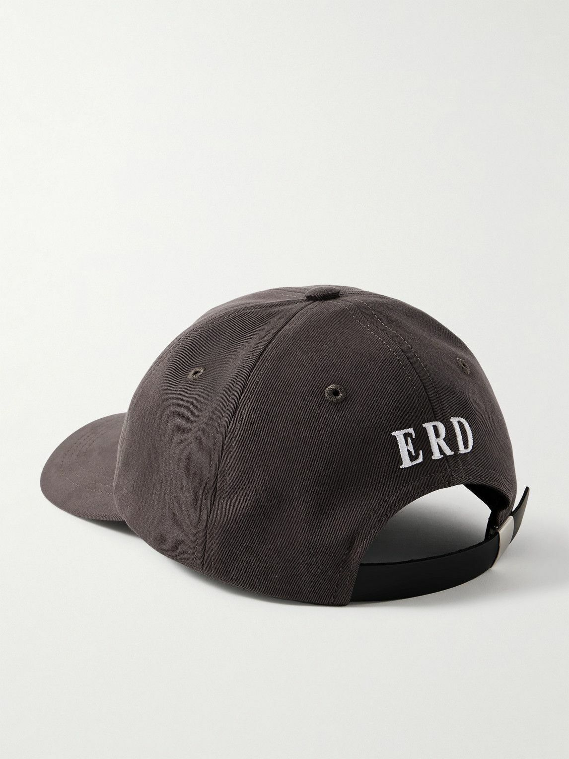 Enfants Riches Déprimés - Tabac Rat Leather-Trimmed Embroidered Cotton-Twill Baseball Cap
