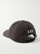 Enfants Riches Déprimés - Tabac Rat Leather-Trimmed Embroidered Cotton-Twill Baseball Cap