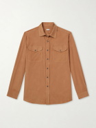 Caruso - Cotton-Corduroy Shirt - Brown
