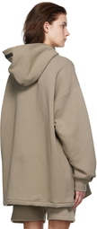 Essentials Taupe Cotton Hoodie