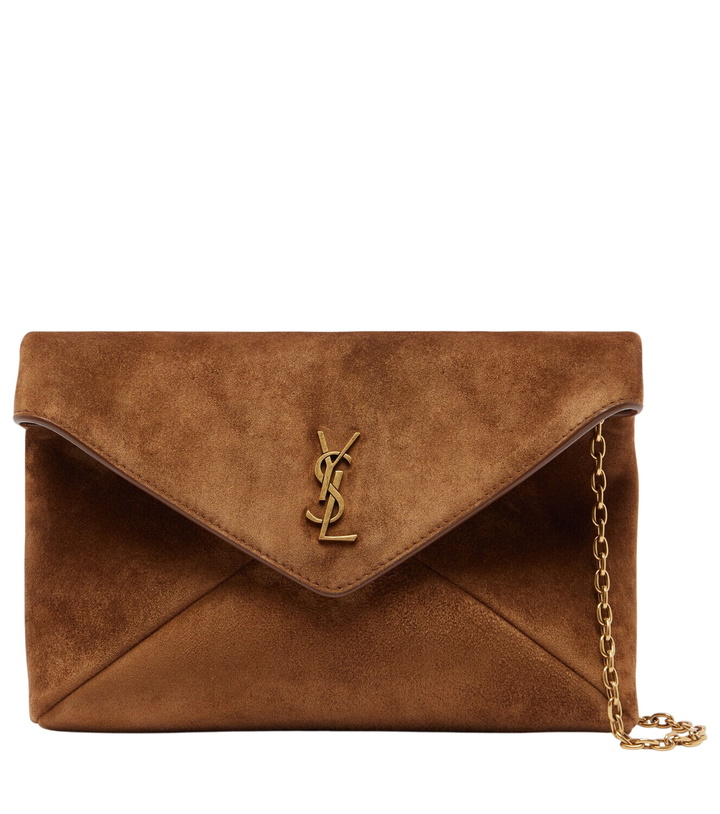 Photo: Saint Laurent Cassandre Small suede pouch