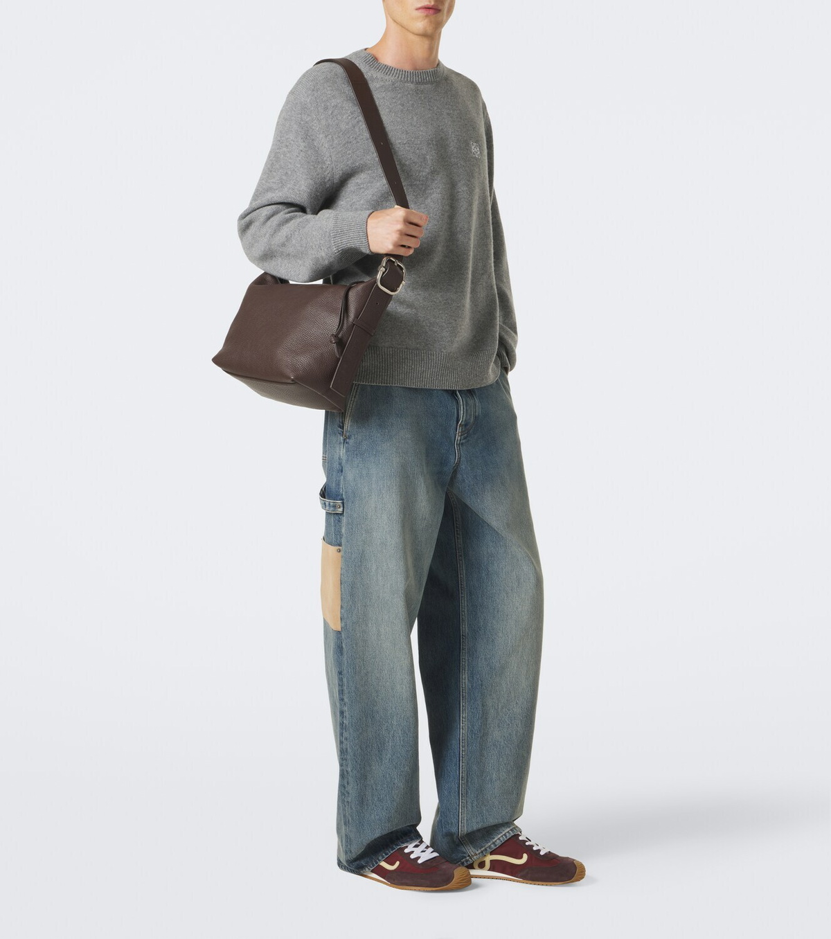 Loewe Ballet Runner 2.0 suede-trimmed sneakers