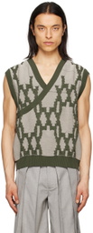 Steven Passaro Green Textured Vest