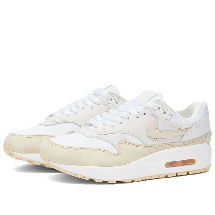 Photo: Nike W Air Max 1 '87 PRM Sneakers in White/Phantom/Vanilla