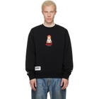 AAPE by A Bathing Ape Black 'AAPER' Crew Neck Sweatshirt