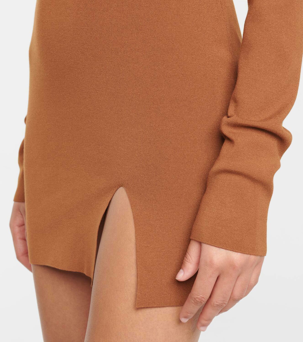 Zeynep Arçay Side-slit knit minidress