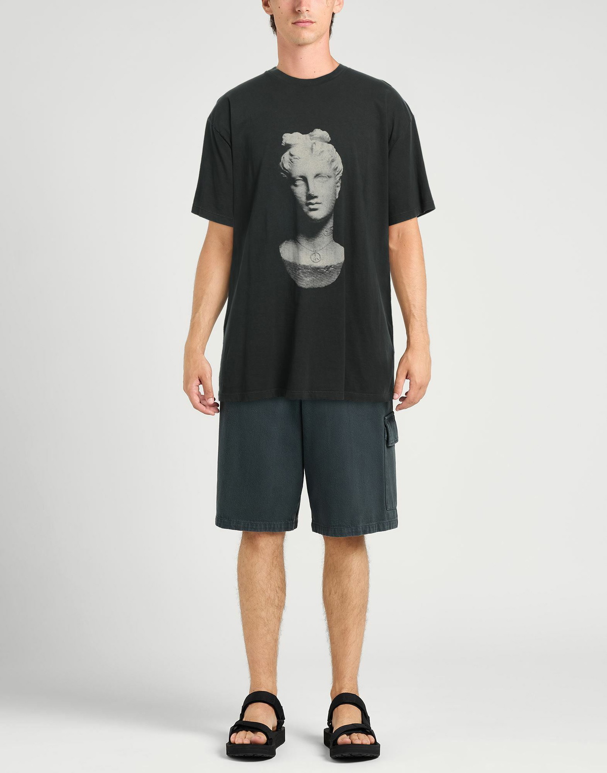 Aries Mens T-shirt in Black