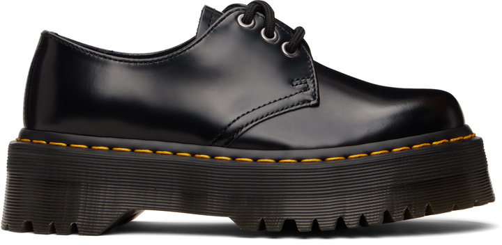 Photo: Dr. Martens Black 1461 Smooth Leather Platform Derbys