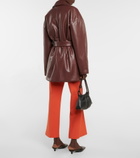 Nanushka - Liban belted faux leather jacket