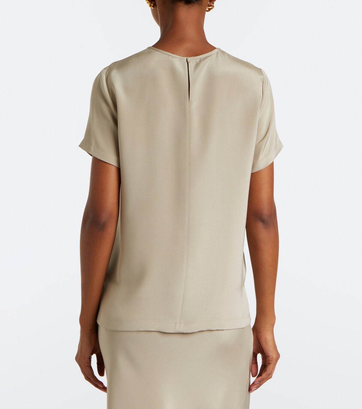 Max Mara Logo silk top