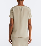 Max Mara Logo silk top