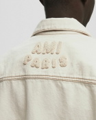 AMI Paris CLASSIC AMI PARIS TRUCKER JACKET White Mens Denim Jacket