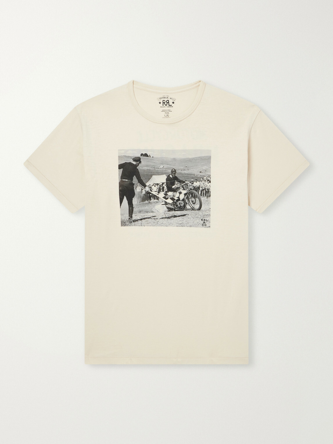 RRL - Garment-Dyed Printed Cotton-Jersey T-Shirt - Neutrals