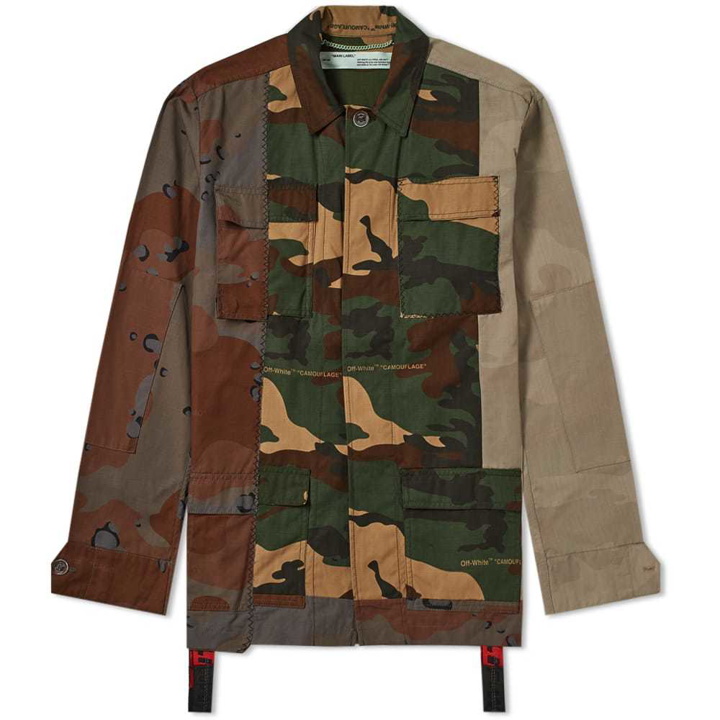 Photo: Off-White Reconstructed Camo Field Jacket