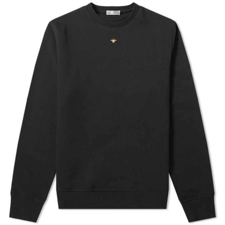 Photo: Dior Homme Embroidered Bee Crew Sweat Black